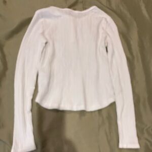 Abercrombie Kids White Ribbed Blouse